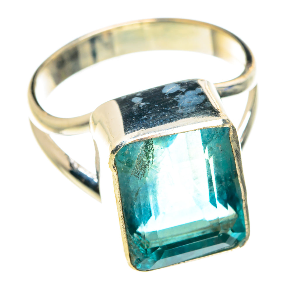 Blue Fluorite Rings handcrafted by Ana Silver Co - RING76483