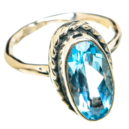 Blue Topaz Rings handcrafted by Ana Silver Co - RING76488