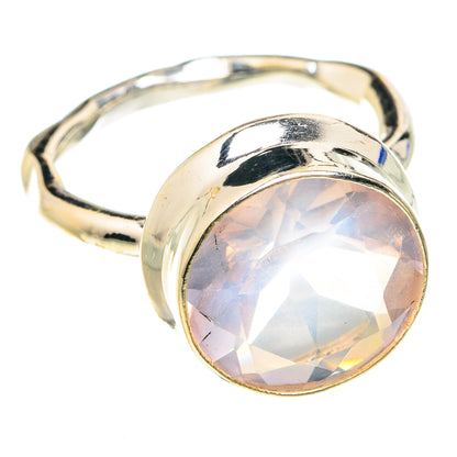 Rose Quartz Rings handcrafted by Ana Silver Co - RING76493