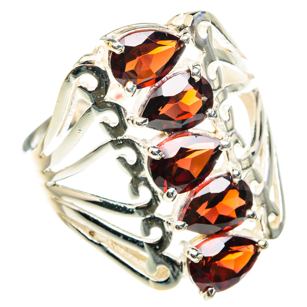Garnet Rings handcrafted by Ana Silver Co - RING76496