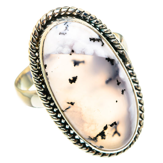 Dendritic Opal Rings handcrafted by Ana Silver Co - RING76504
