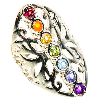 Multi-Stone Chakra Rings handcrafted by Ana Silver Co - RING76505
