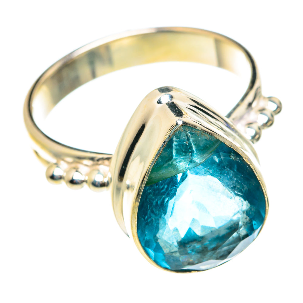 Blue Fluorite Rings handcrafted by Ana Silver Co - RING76508