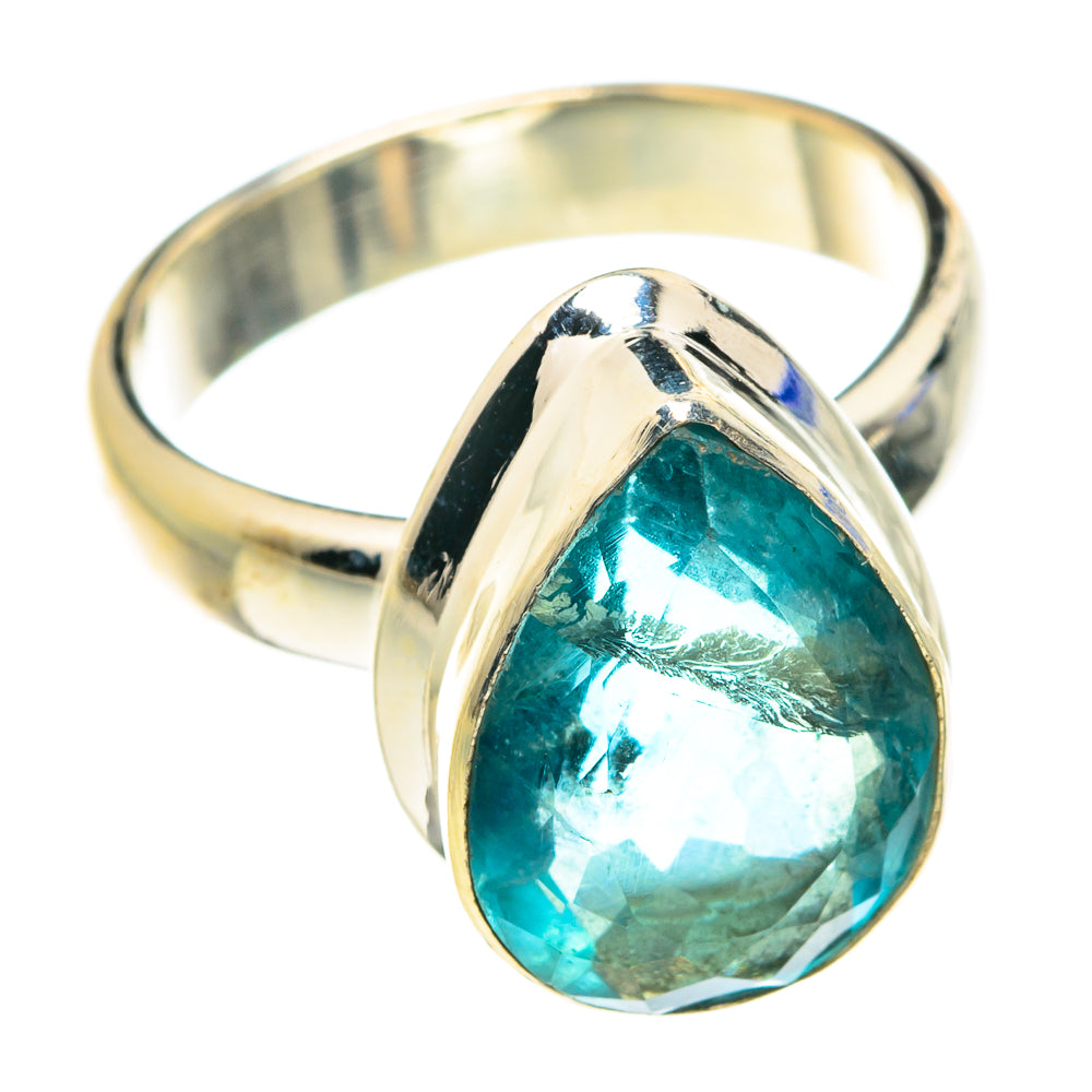 Blue Fluorite Rings handcrafted by Ana Silver Co - RING76513