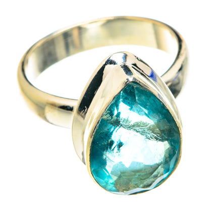 Blue Fluorite Rings handcrafted by Ana Silver Co - RING76513
