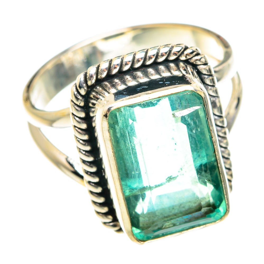 Green Fluorite Rings handcrafted by Ana Silver Co - RING76518