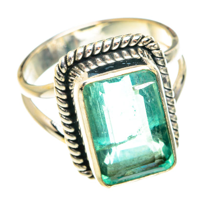 Green Fluorite Rings handcrafted by Ana Silver Co - RING76518