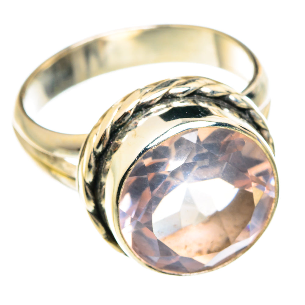 Rose Quartz Rings handcrafted by Ana Silver Co - RING76525