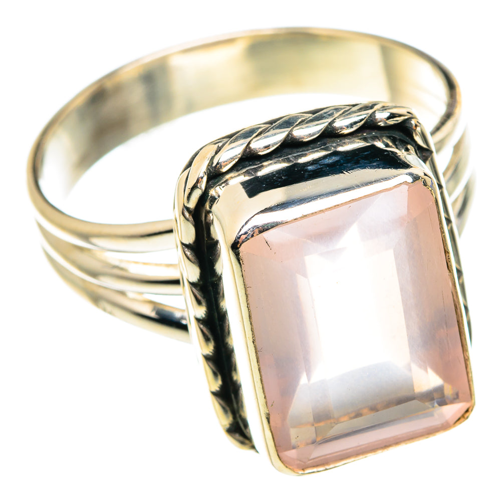 Rose Quartz Rings handcrafted by Ana Silver Co - RING76527