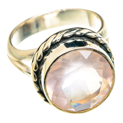 Rose Quartz Rings handcrafted by Ana Silver Co - RING76568