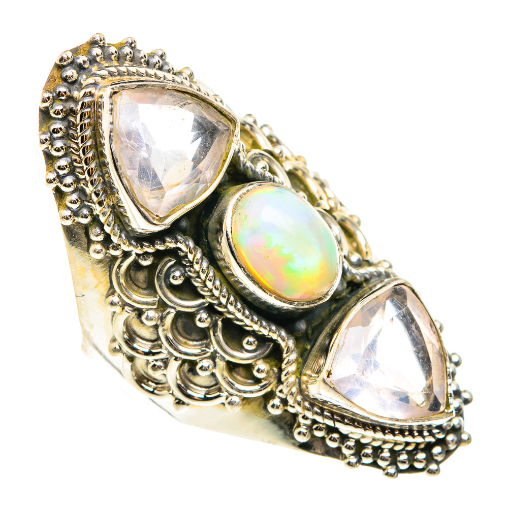 Ethiopian Opal Rings handcrafted by Ana Silver Co - RING76586