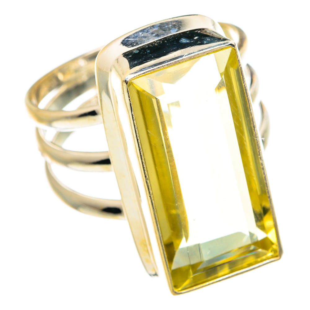 Lemon Quartz Rings handcrafted by Ana Silver Co - RING76587
