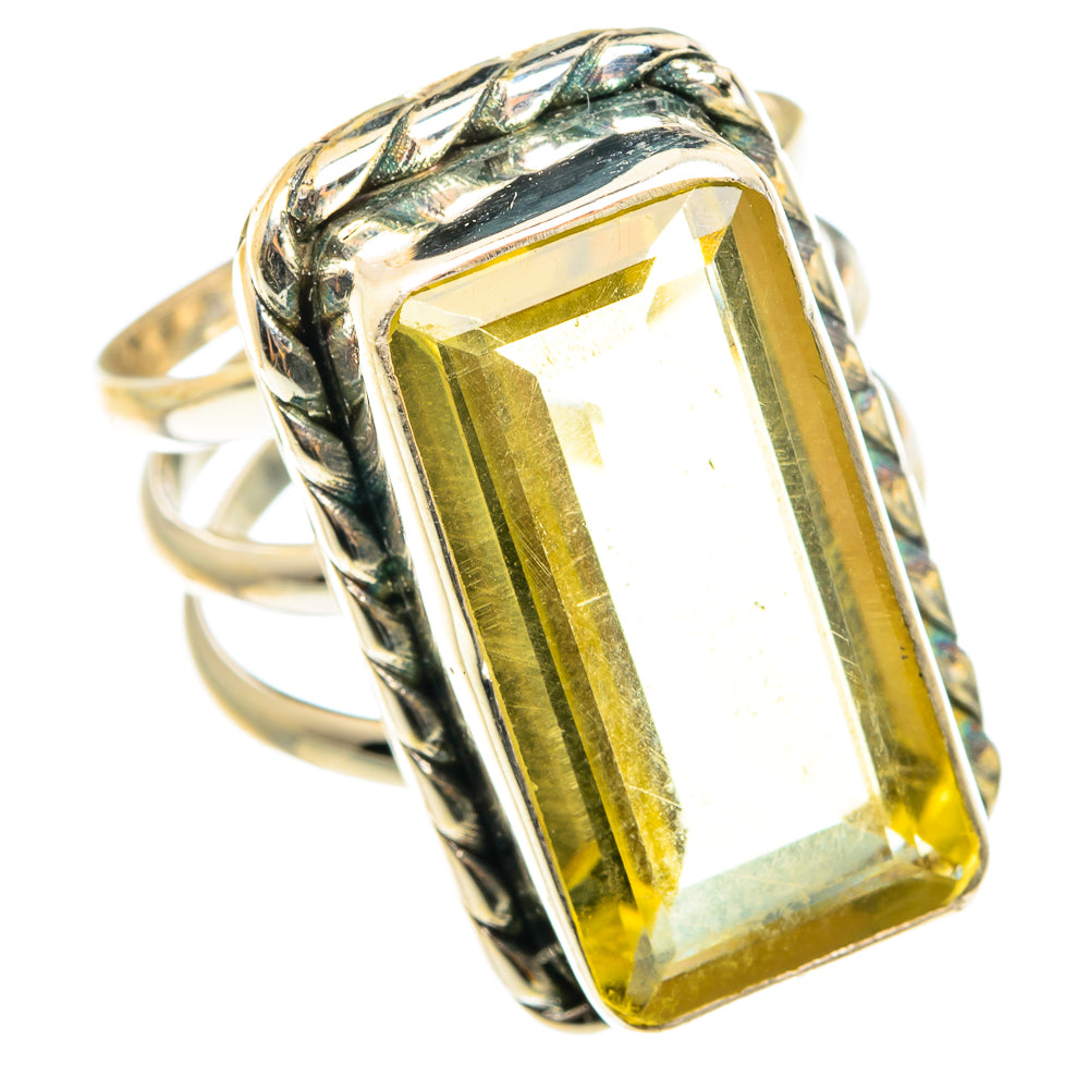 Lemon Quartz Rings handcrafted by Ana Silver Co - RING76588