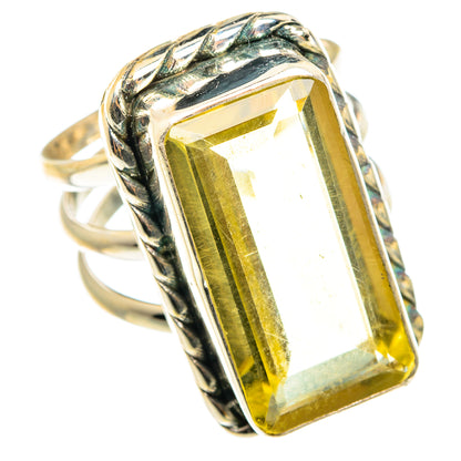 Lemon Quartz Rings handcrafted by Ana Silver Co - RING76588