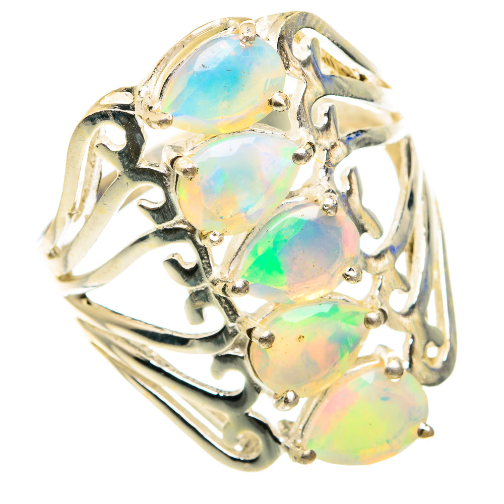 Ethiopian Opal Rings handcrafted by Ana Silver Co - RING76612