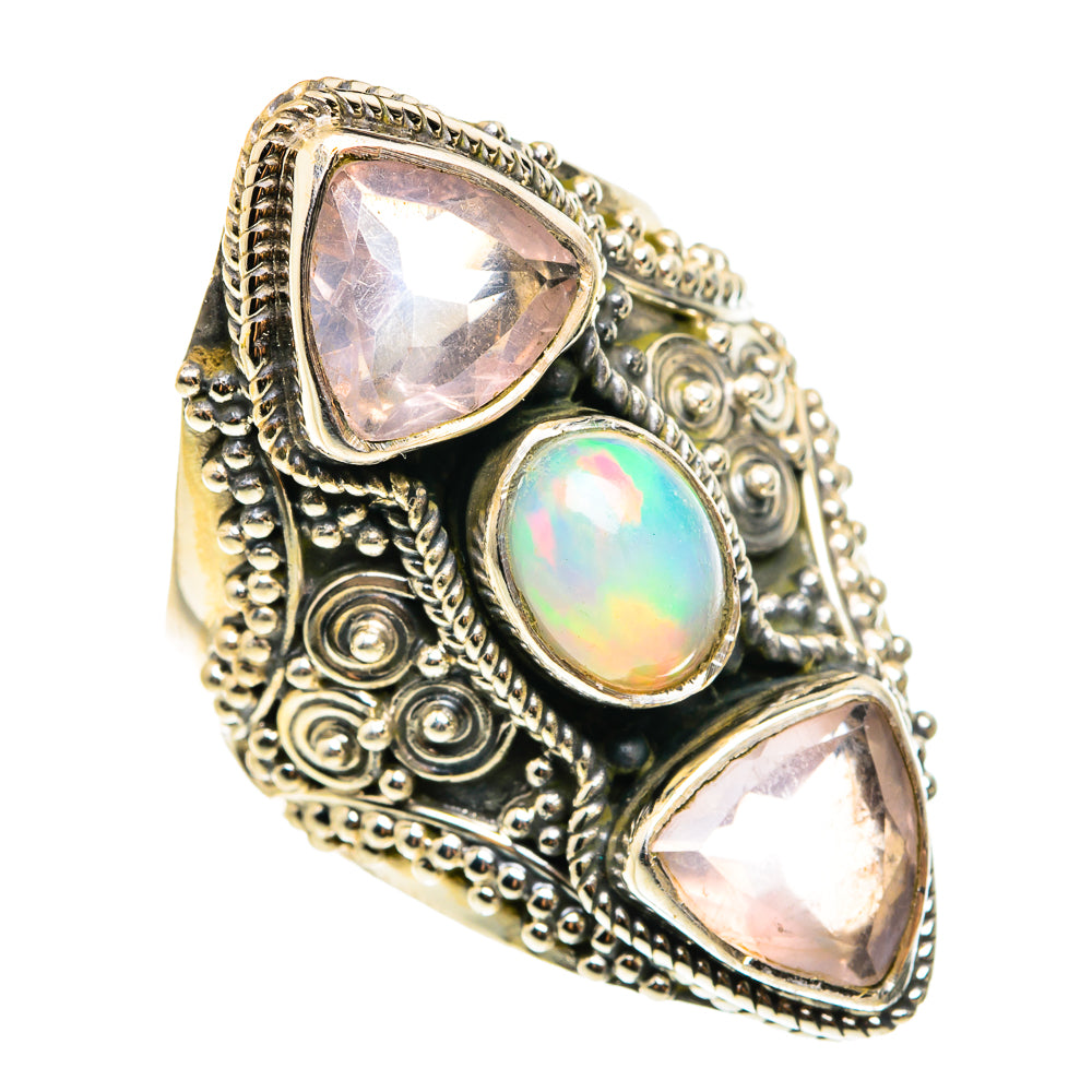 Ethiopian Opal Rings handcrafted by Ana Silver Co - RING76613