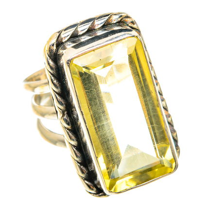 Lemon Quartz Rings handcrafted by Ana Silver Co - RING76615