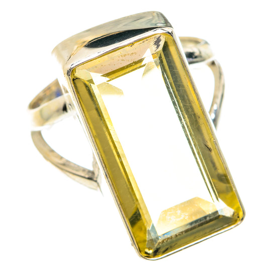 Lemon Quartz Rings handcrafted by Ana Silver Co - RING76616