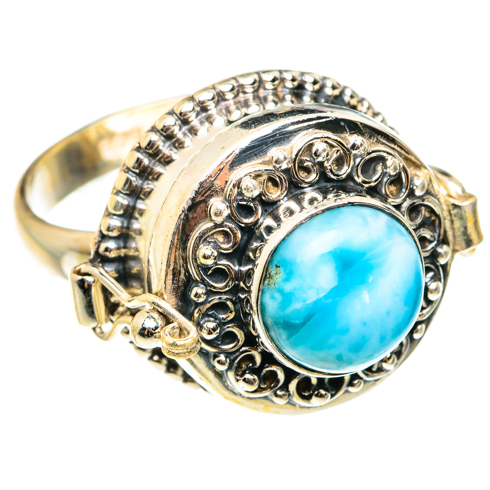 Larimar Rings handcrafted by Ana Silver Co - RING76618