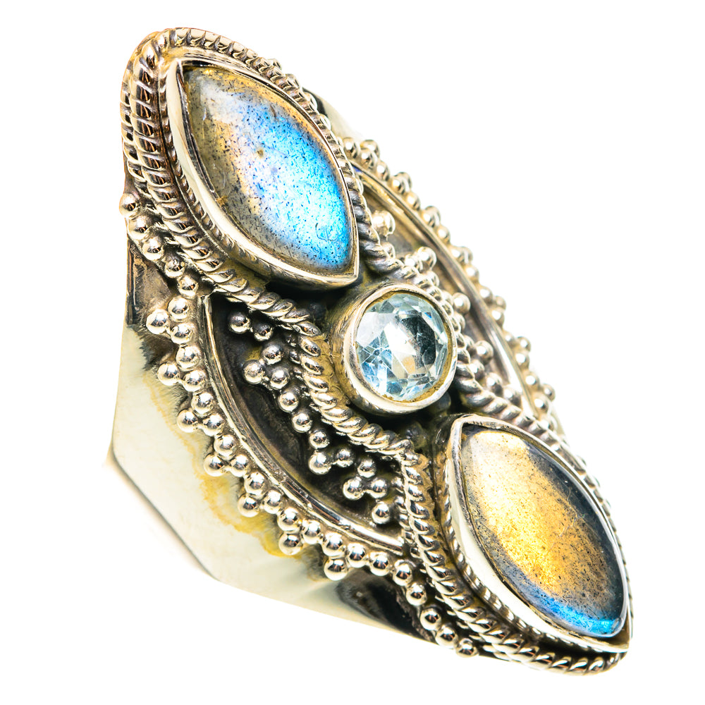 Labradorite Rings handcrafted by Ana Silver Co - RING76622