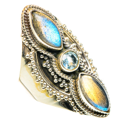 Labradorite Rings handcrafted by Ana Silver Co - RING76622