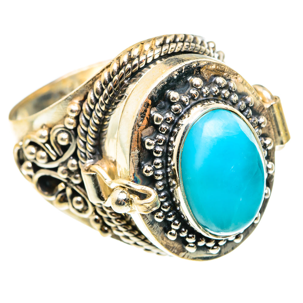 Larimar Rings handcrafted by Ana Silver Co - RING76623