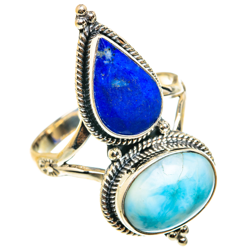 Larimar Rings handcrafted by Ana Silver Co - RING76626