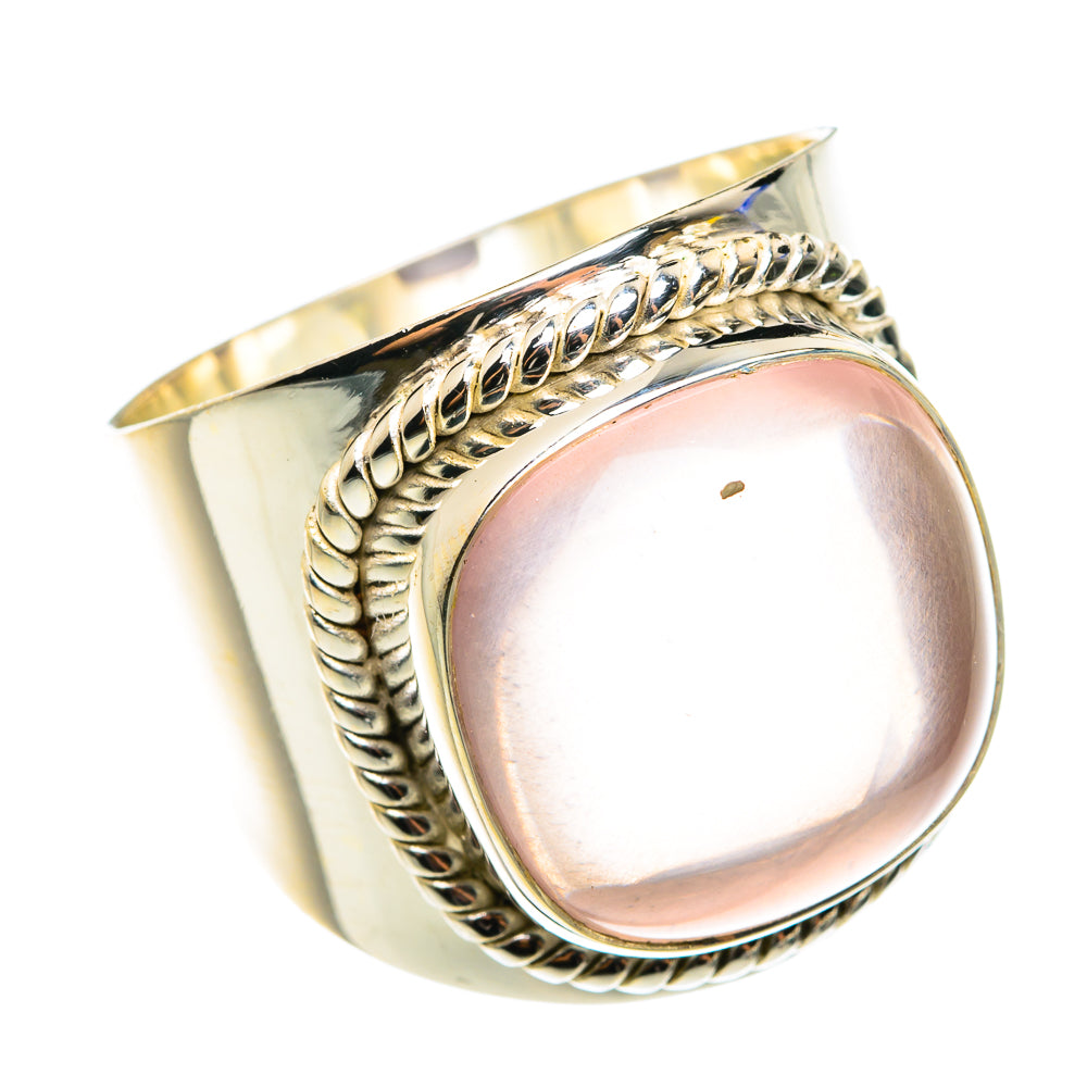 Rose Quartz Rings handcrafted by Ana Silver Co - RING76636