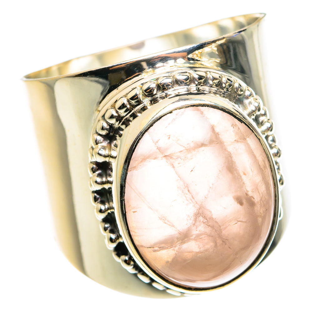 Rose Quartz Rings handcrafted by Ana Silver Co - RING76637