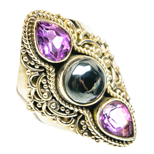 Hematite Rings handcrafted by Ana Silver Co - RING76640