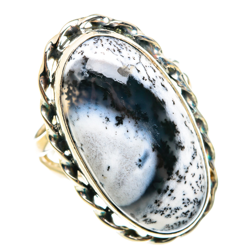 Dendritic Opal Rings handcrafted by Ana Silver Co - RING76641