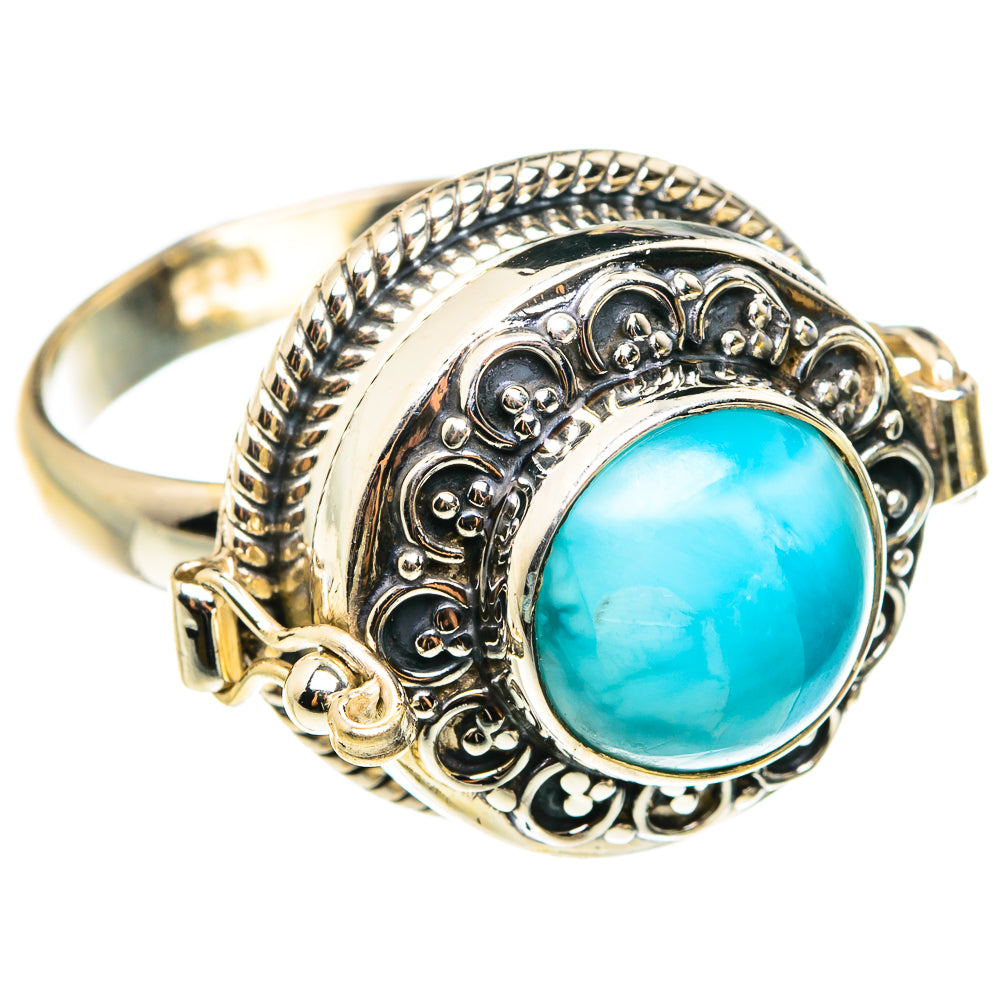 Larimar Rings handcrafted by Ana Silver Co - RING76652