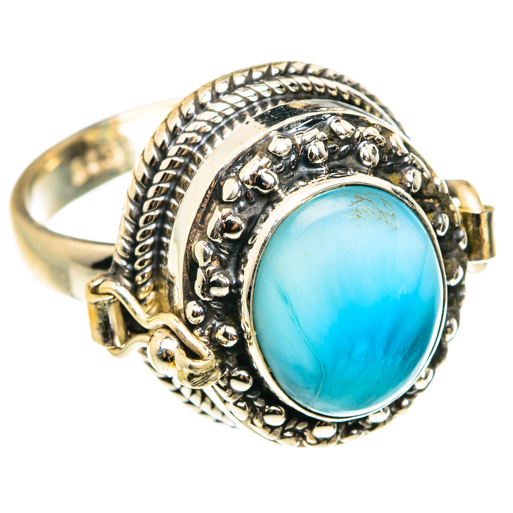 Larimar Rings handcrafted by Ana Silver Co - RING76653
