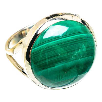 Malachite Rings handcrafted by Ana Silver Co - RING76655