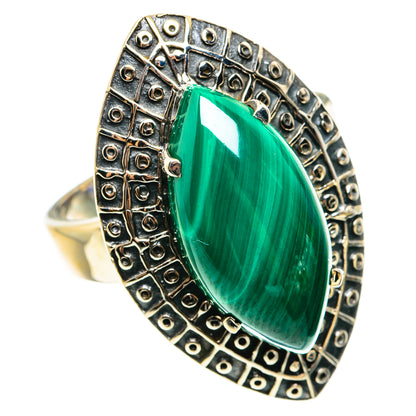 Malachite Rings handcrafted by Ana Silver Co - RING76656