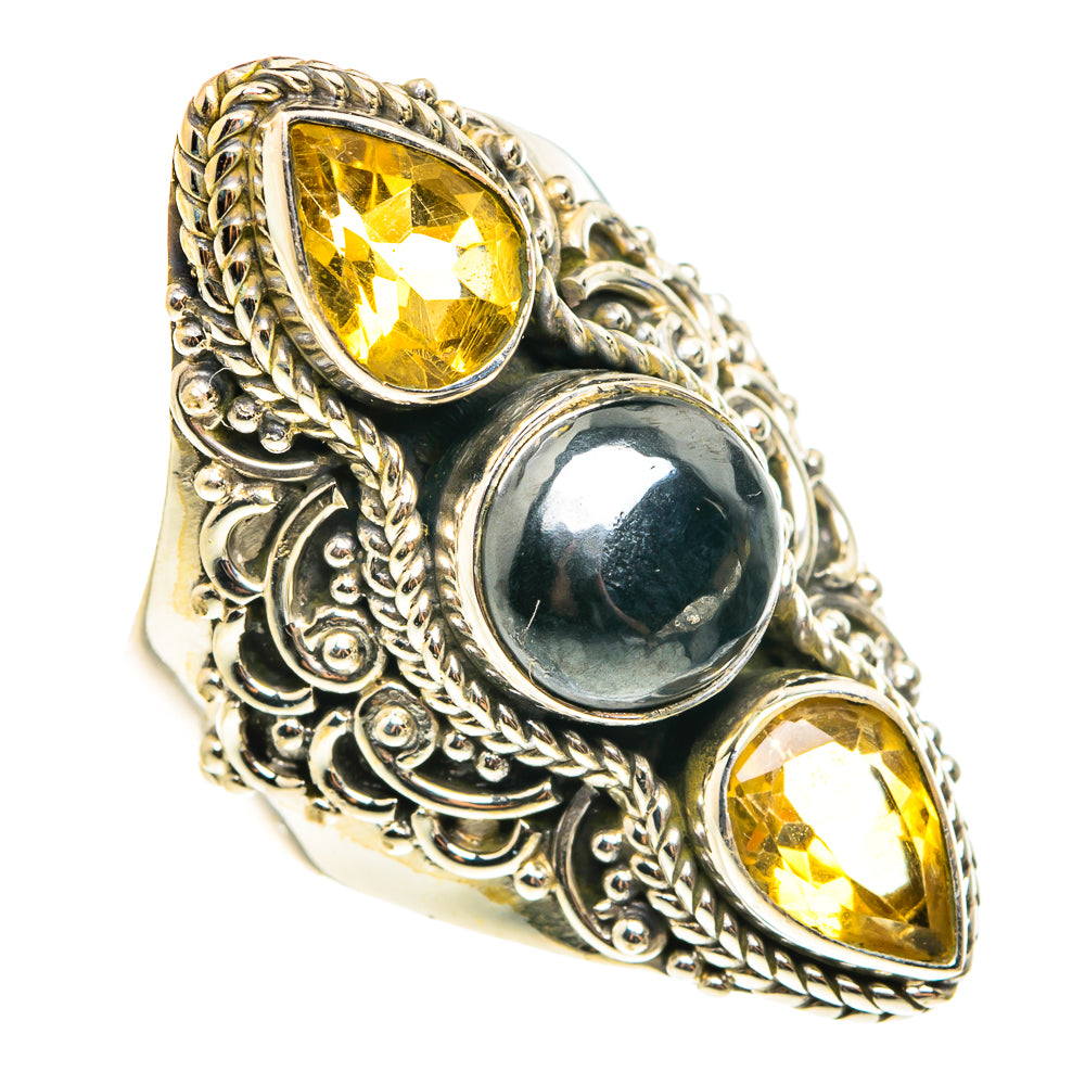 Hematite Rings handcrafted by Ana Silver Co - RING76659