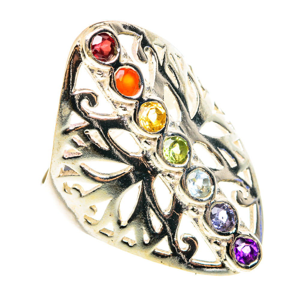 Multi-Stone Chakra Rings handcrafted by Ana Silver Co - RING76667