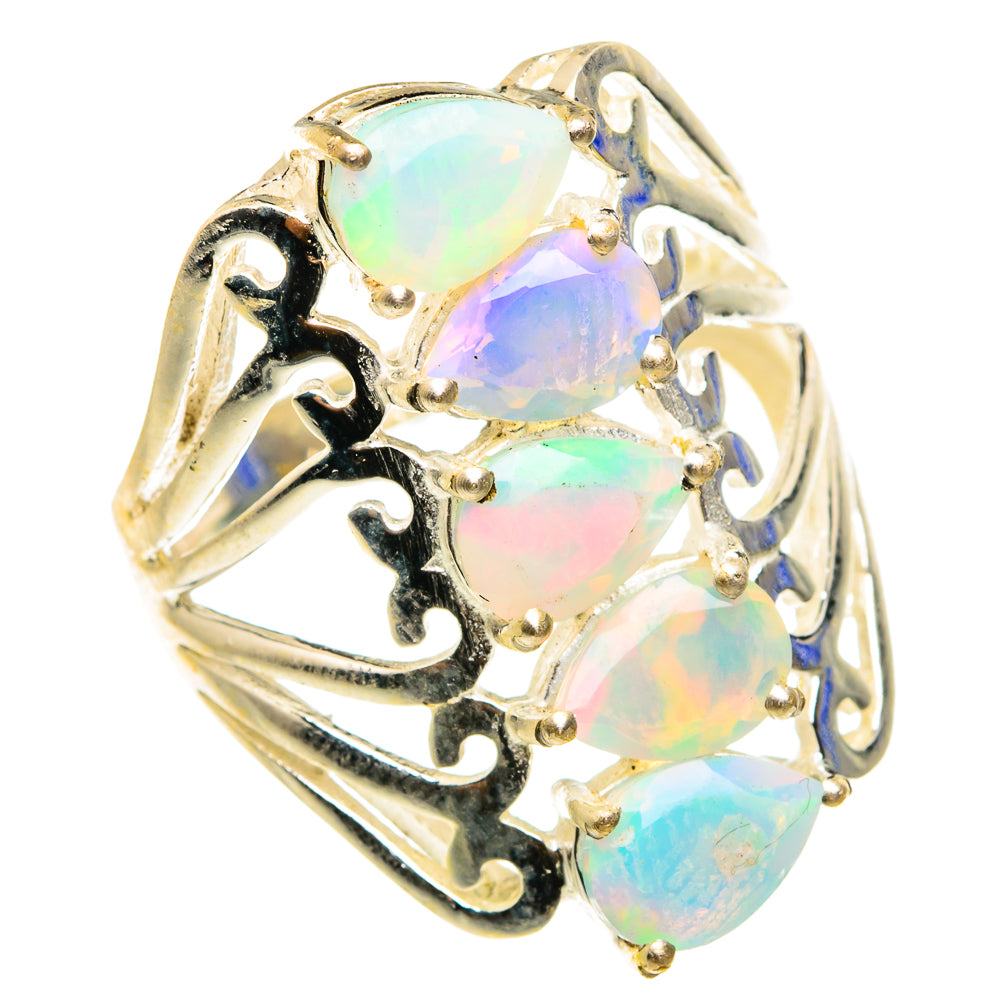 Ethiopian Opal Rings handcrafted by Ana Silver Co - RING76671