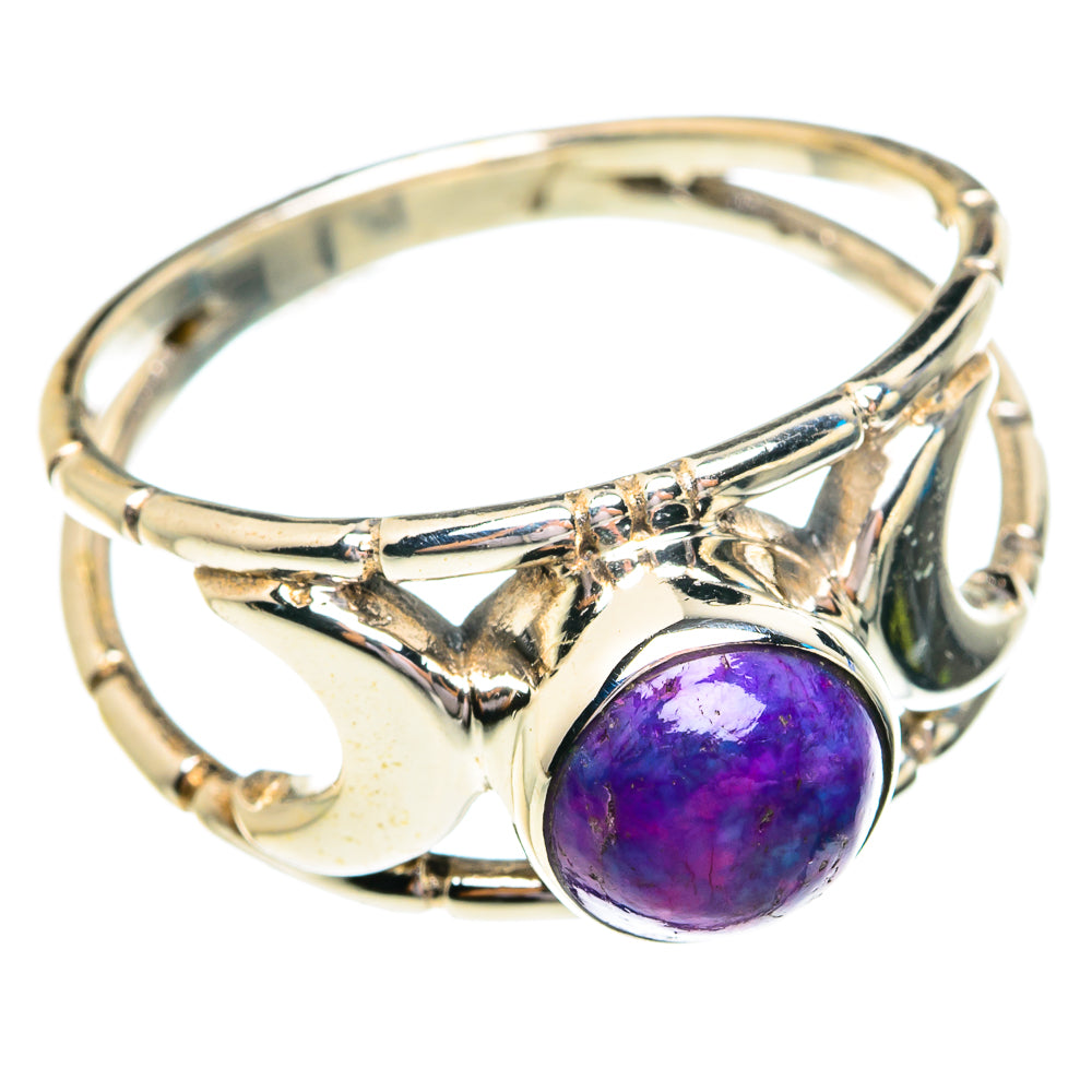 Purple Copper Composite Turquoise Rings handcrafted by Ana Silver Co - RING76719