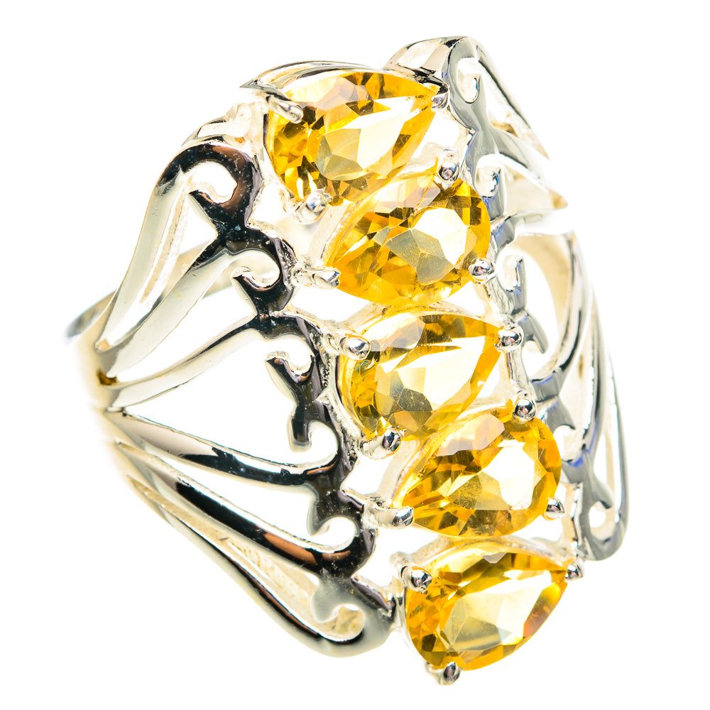 Citrine Rings handcrafted by Ana Silver Co - RING76737