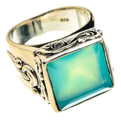 Aqua Chalcedony Rings handcrafted by Ana Silver Co - RING76754