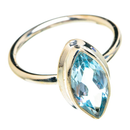 Blue Topaz Rings handcrafted by Ana Silver Co - RING76756