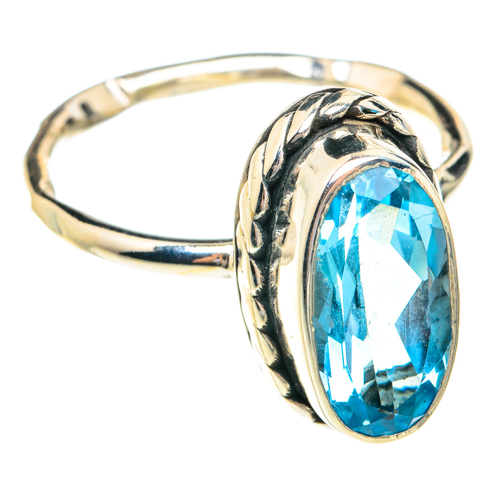 Blue Topaz Rings handcrafted by Ana Silver Co - RING76783