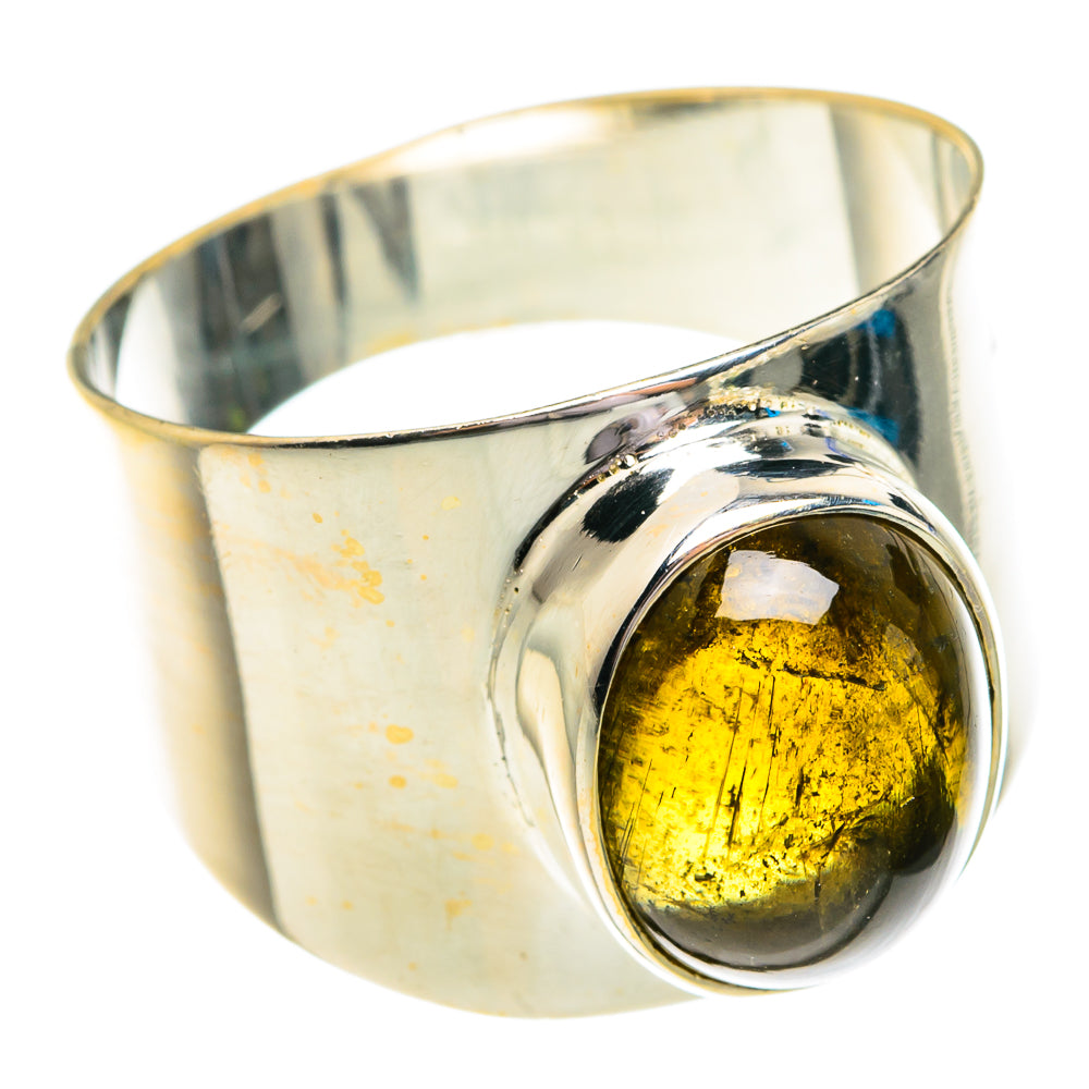 Green Tourmaline Rings handcrafted by Ana Silver Co - RING76785