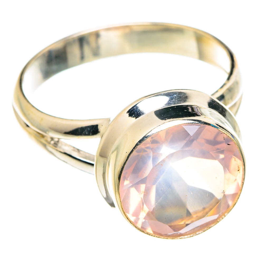 Rose Quartz Rings handcrafted by Ana Silver Co - RING76790