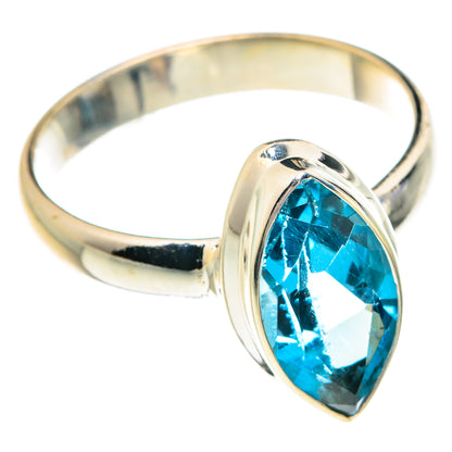 Blue Topaz Rings handcrafted by Ana Silver Co - RING76804