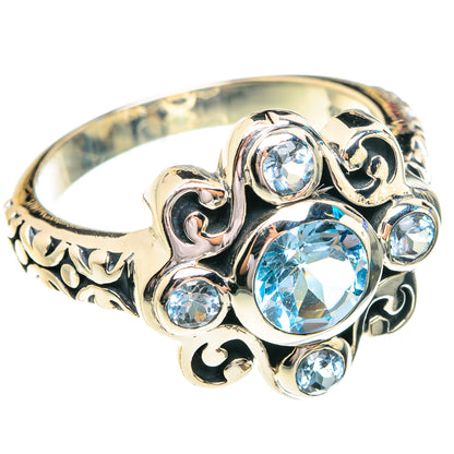 Blue Topaz Rings handcrafted by Ana Silver Co - RING76805