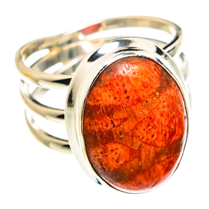 Sponge Coral Rings handcrafted by Ana Silver Co - RING76812