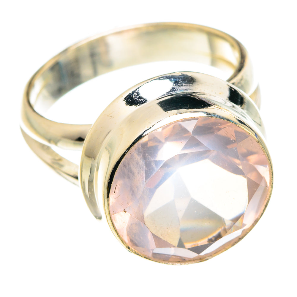 Rose Quartz Rings handcrafted by Ana Silver Co - RING76814