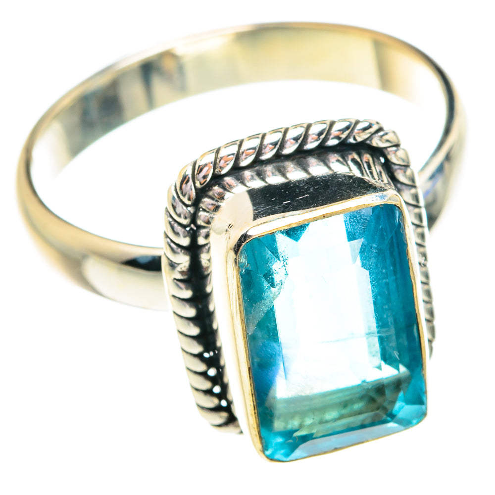 Blue Topaz Rings handcrafted by Ana Silver Co - RING76830